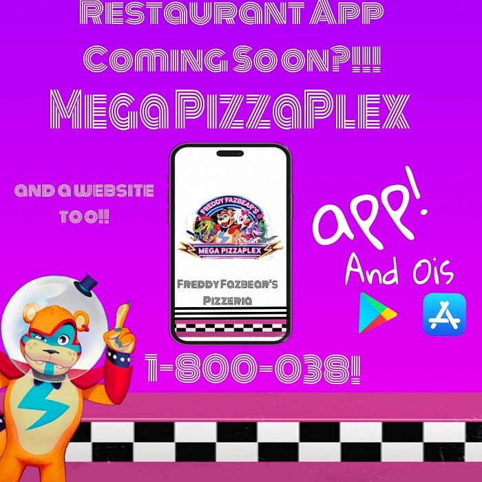 The app coming soon along with fredbears family diner restaurant app